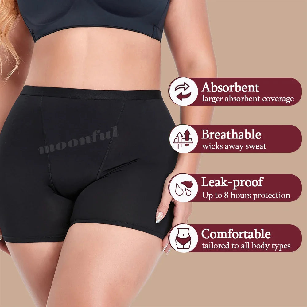 Free Shipping For FlowGuard - High Waist Menstrual Boxer Shorts for Abundant Flow (S-2XL)