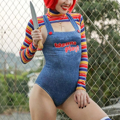 Free Shipping For  Sexy Chucky Costume