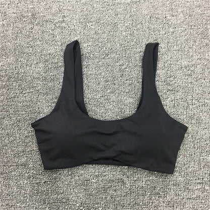 Shockproof Fitness Bra - Curved Hem, Slim Fit (S-L)