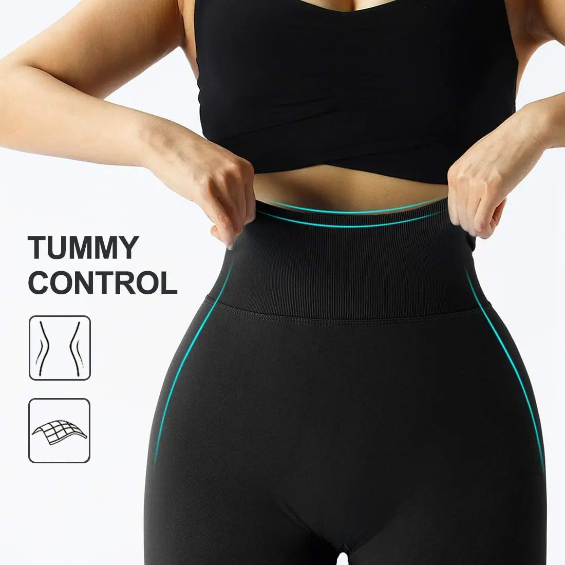 Seamless High-Waist Gym Pants - Yoga Leggings (Sizes S-L)