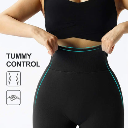 Seamless High-Waist Gym Pants - Yoga Leggings (Sizes S-L)