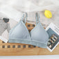 Free Shipping For Seamless Cotton Push-Up Bra - Non-Wire V-Neck Brassiere