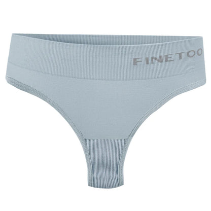 Free Shipping For SilkSkin - Seamless Mid-Waist T-Back Thongs for Effortless Comfort  (M-2XL)