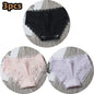 Free Shipping For Lace Bow Lingerie - Low Waist Solid Color Cotton Panties (M-XL)