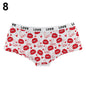 Women Sexy Valentine's Day Panties Women Breathable Underwear Comfort Cute Love Print Low Waist Briefs Panties Underpants Shorts