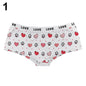 Women Sexy Valentine's Day Panties Women Breathable Underwear Comfort Cute Love Print Low Waist Briefs Panties Underpants Shorts