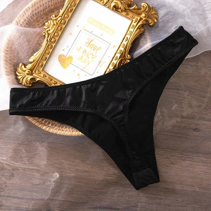 Free Shipping For Ice Silk Panties - Low Waist Seamless Quick-drying Skin-friendly Breathable (M-L)