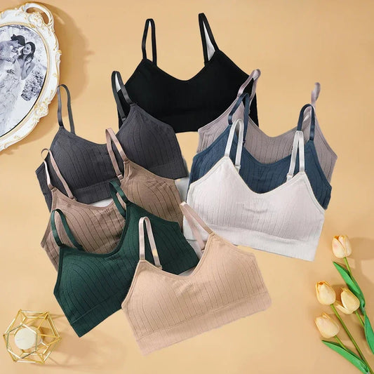 Sleek Wireless Bralette - Comfortable and Stylish Crop Lingerie