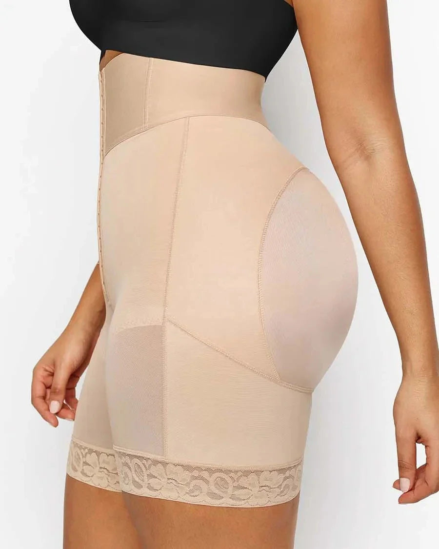 Free Shipping For High Waist Booty Shorts - 3-Boned Sculpt, Tummy Control for Women's Flawless Silhouette ( S-XXXL)