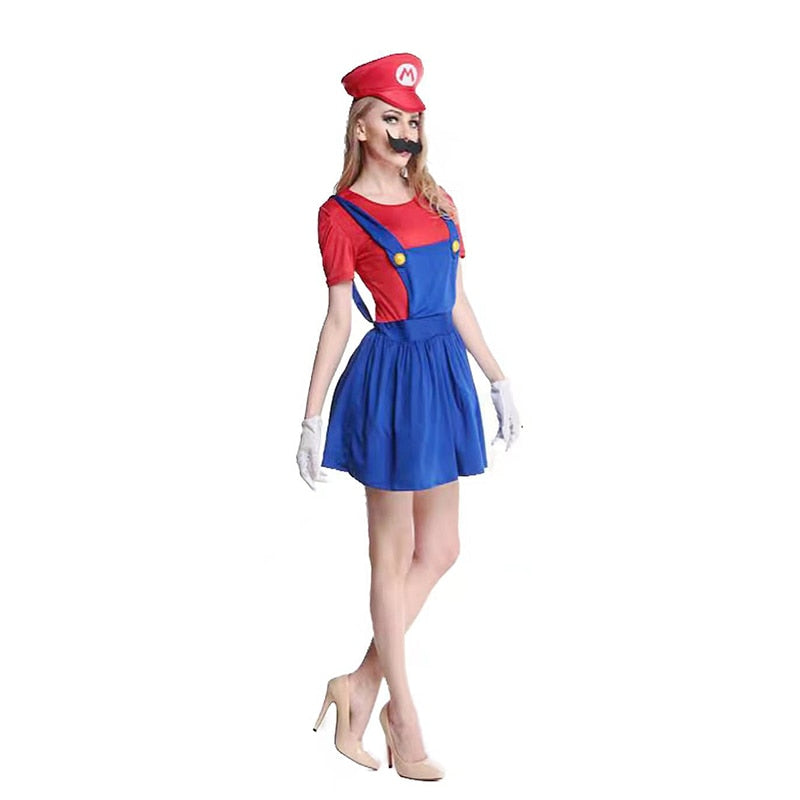 Free Shipping For Sexy Mario Costume