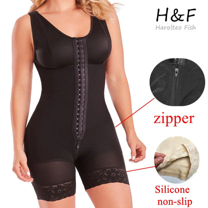 Free Shipping For Full Body Shaper - High Compression Girdle With Bust Brooches for Postpartum Slimming (XS-3XL)