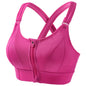 Free Shipping For Front Zippered Sports Bra for Women - High Strength Shockproof Running Vest (S-5XL)