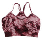 Tie Dye Sports Bra - Elastic Slim Fit with Chest Pad (S-XL)