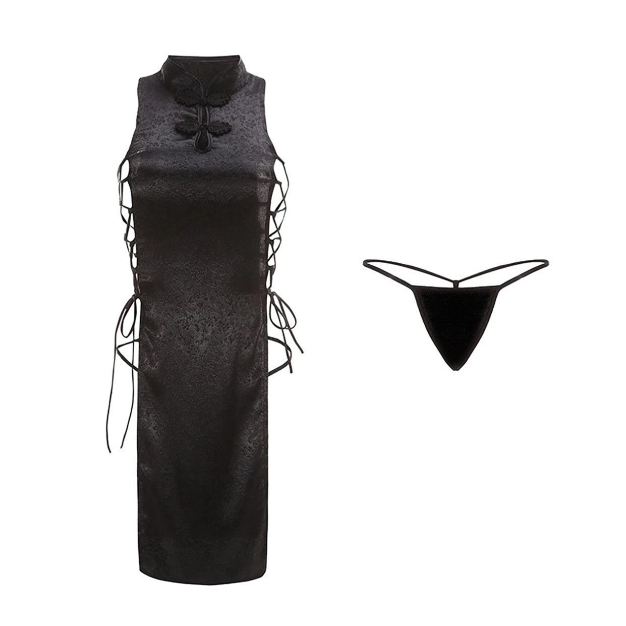 Free Shipping For Black Sexy Ninja Costume