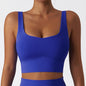 Skin-Friendly Sports Bra with Chest Pad - Comfortable Tank Top ( S-XL )