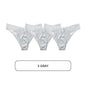 Free Shipping For SatinGlam - Lace Temptation Satin Panties - 3Pcs (M-L)