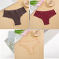 Free Shipping For Lace Brazilian Trio - 3Pcs Low Waist Cotton Panties Set (S-XL)