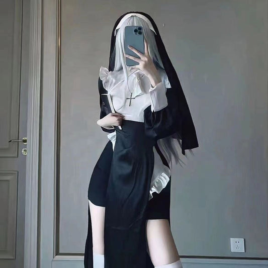 Free Shipping For Nun Costume