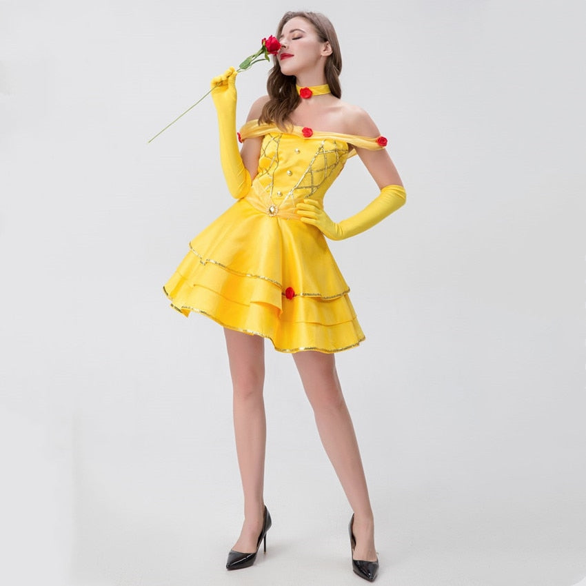 Free Shipping For Sexy Belle Costume