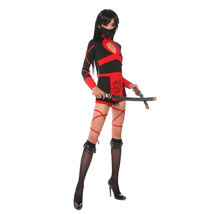 Free Shipping For Sexy Dragon Ninja Costume