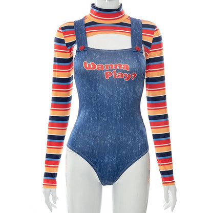 Free Shipping For  Sexy Chucky Costume