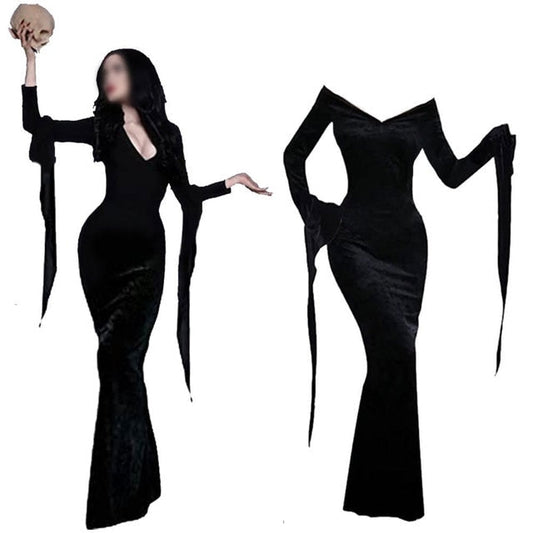 Free Shipping For Sexy Morticia Costume