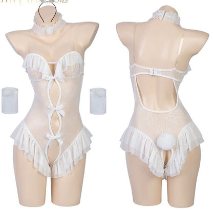 Free Shipping For Sexy See-through Bunny Costume