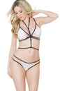 Free Shipping For Bralette & Panty Set With Harness Details