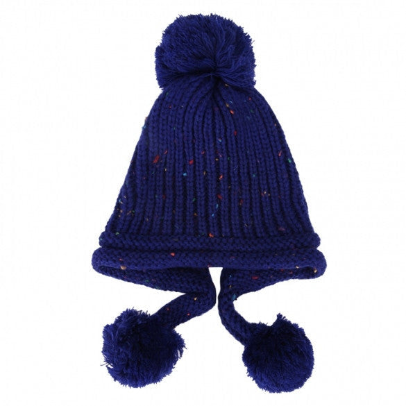 Women's Warm Knitted Crochet Ear Protector Knitted Cap Hat