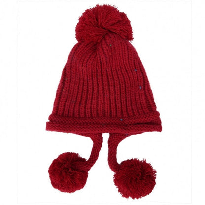 Women's Warm Knitted Crochet Ear Protector Knitted Cap Hat