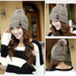 Women's Winter Warm Hats Braided Crochet Hats Ski Beanie Caps Earmuff Knitting Cap