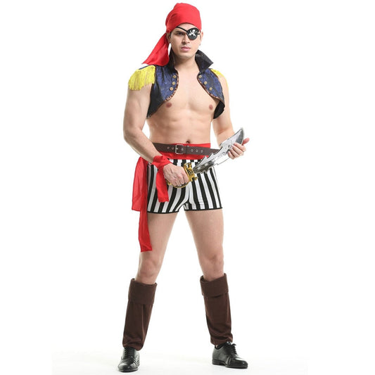 Free Shipping For Sexy Pirate Costume Men