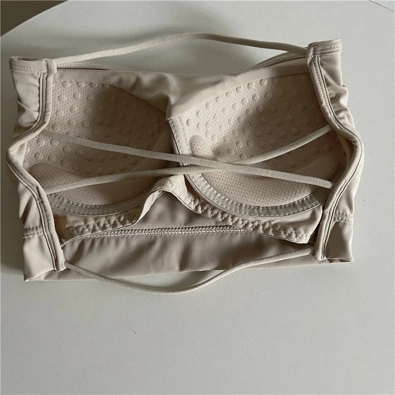 Free shipping for Seamless Tube Top Ice Silk Sexy Wrap Chest For Women Push Up  Bras Strapless Underwear Solid Color  Bralette Lingerie