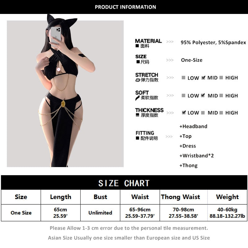 Free Shipping For Sexy Cat Woman Costume