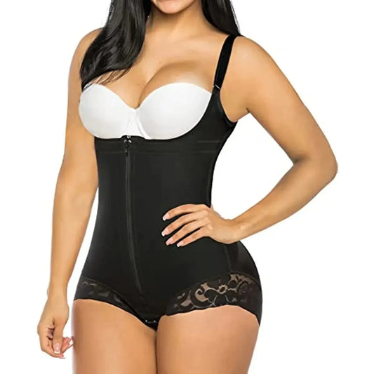 Free Shipping For Fajas Colombianas Waist Trainer - Body Shaper for Women, Reductive Girdles, Modeling Strap, Flat Belly Slimming Belt, Zipper Tummy Trimmer (XS-3XL)