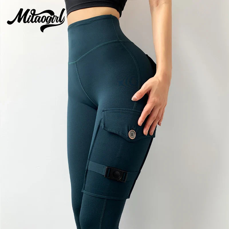 Free Shipping For Pocketed Flex Leggings - High-Waist Yoga Pants (S-L)