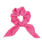 Free shipping for New Chiffon Bowknot Elastic Hair Bands For Women Girls Solid Color Scrunchies Headband Hair Ties Ponytail Holder Hair Accessorie