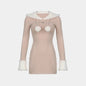 Free Shipping For 'Sable' Plush Paneled Hooded Dress