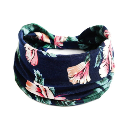 Free shipping for Wide Bandana headbands for Women  Bandeau Headbands Knot Hair Scarf Bands Stretch Floral Printed Non Slip Headbands Elastic