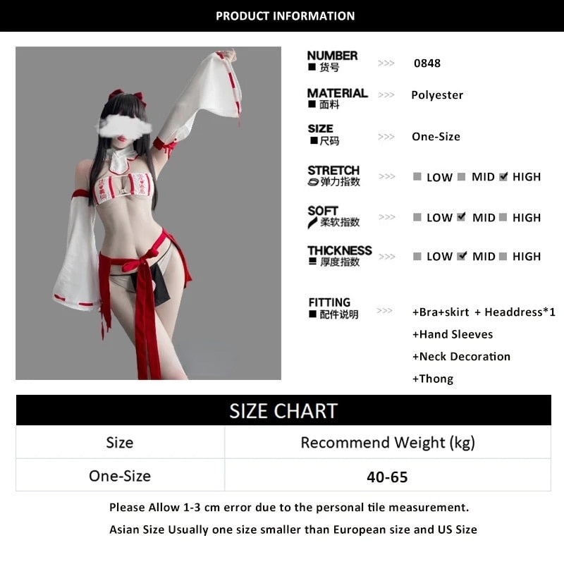 Free Shipping For Sexy Kimono Ninja Costume