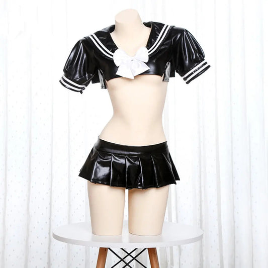 Free Shipping For 'Sailor Fuku' Anime Girl Bow tie Sexy Suit