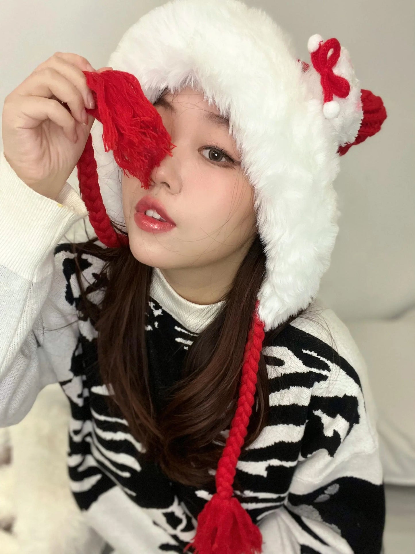 Free Shipping For 'Snow Bear' Kawaii Holiday Tassel Hat