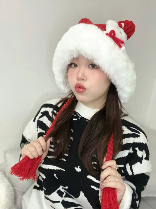 Free Shipping For 'Snow Bear' Kawaii Holiday Tassel Hat