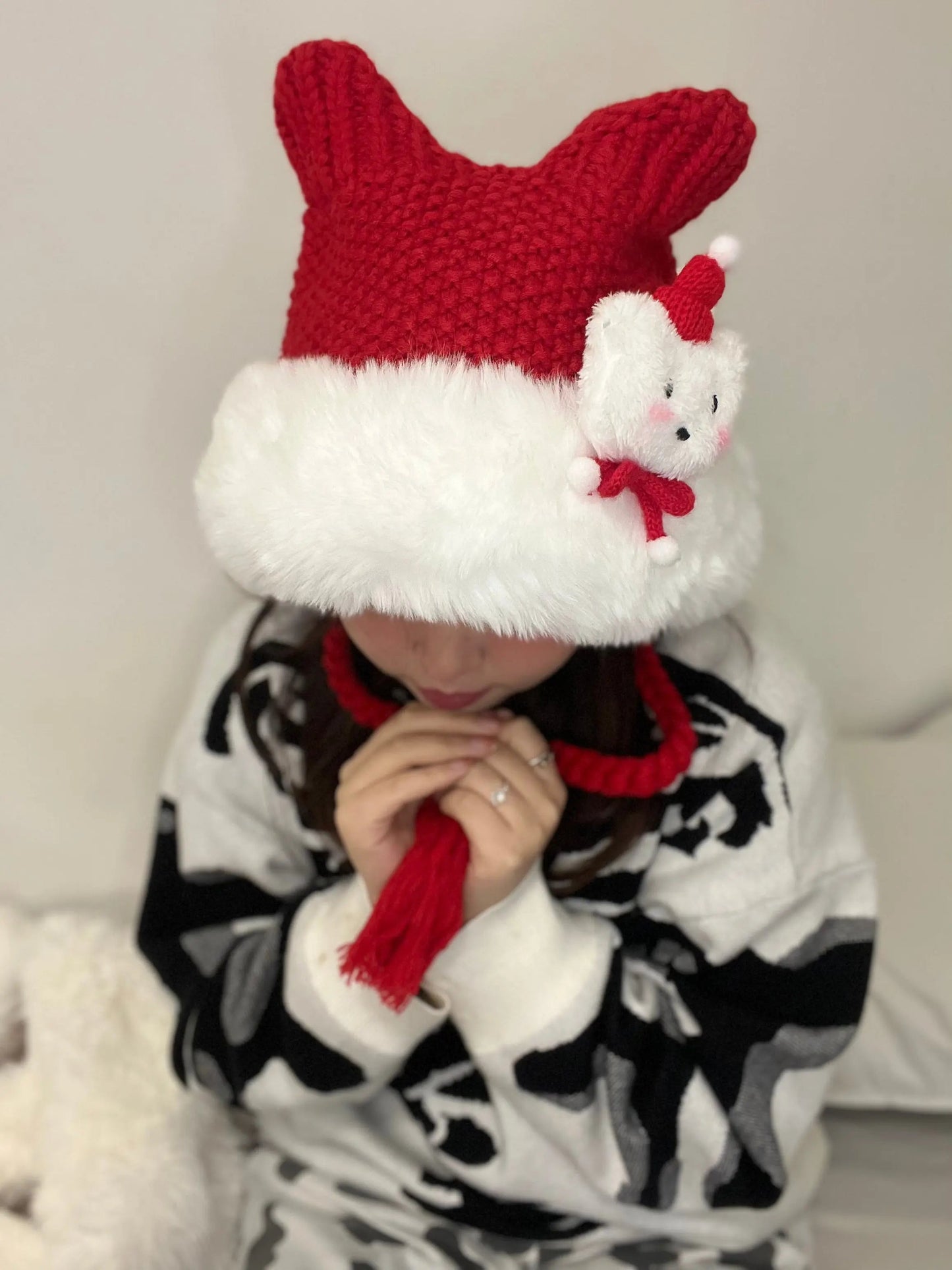 Free Shipping For 'Snow Bear' Kawaii Holiday Tassel Hat