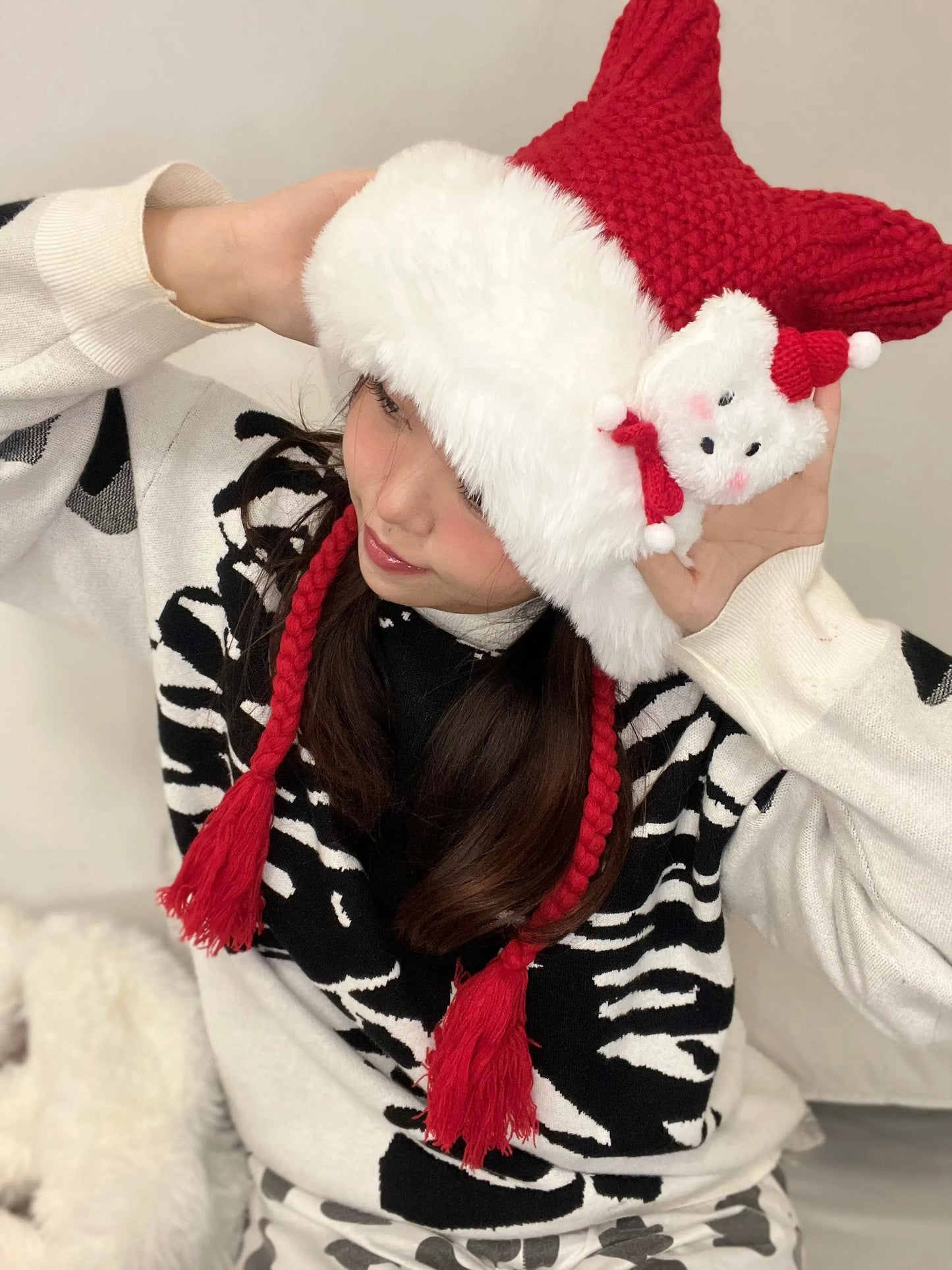 Free Shipping For 'Snow Bear' Kawaii Holiday Tassel Hat