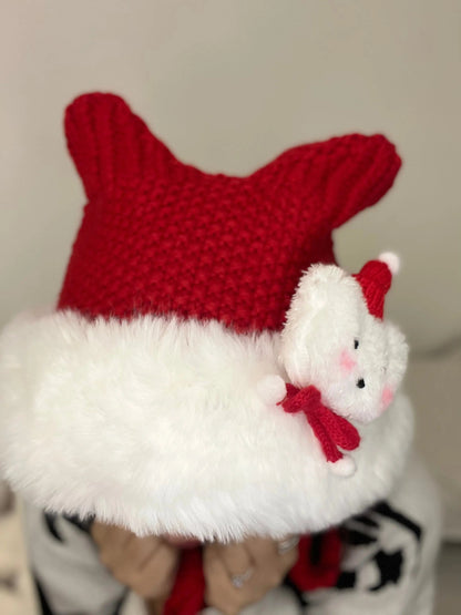 Free Shipping For 'Snow Bear' Kawaii Holiday Tassel Hat