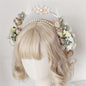 Free Shipping For Hivava Crown of Eden Cottagecore Princesscore Fairycore Princesscore Coquette Soft Girl Kawaii Angelcore Headband Flower Crown Hair Accessory