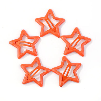 Free shipping for 10Pcs BB Hair Clips Silver Star Y2K  Women Grils Cute Metal Star Hair Clips Side Barrettes Hair Grip Hair Accessories Headwear