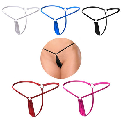 Women T-back Panties Super Low Rise G-string Underwear Sexy Erotic Mini Briefs Ultrasmall Thong G-string Underpants Sexy Lingeri