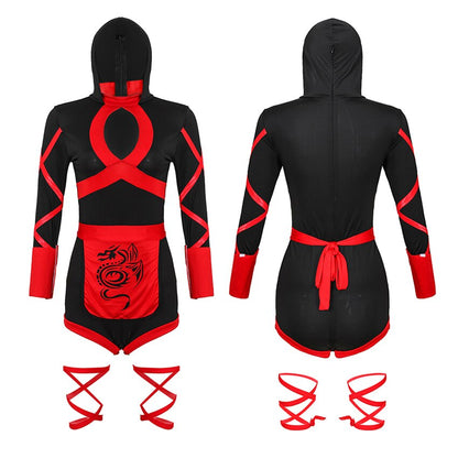 Free Shipping For Sexy Dragon Ninja Costume